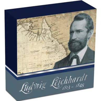 2013 $2 Ludwig Leichhardt 2oz Silver Coloured Proof Coin - Image 4