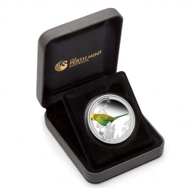 2013 50c Birds of Australia Budgerigar 1/2oz Silver Coloured Proof Coin - Image 3