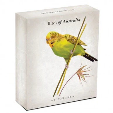 2013 50c Birds of Australia Budgerigar 1/2oz Silver Coloured Proof Coin - Image 4
