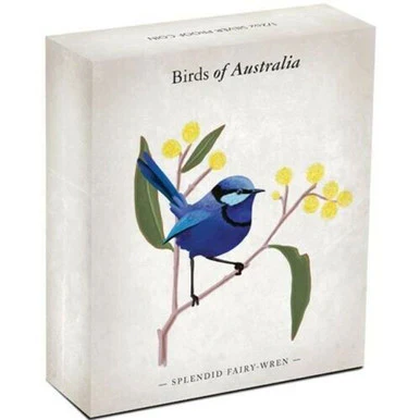 2013 50c Birds of Australia Splendid Fairy-Wren 1/2oz Silver Coloured Proof Coin - Image 3