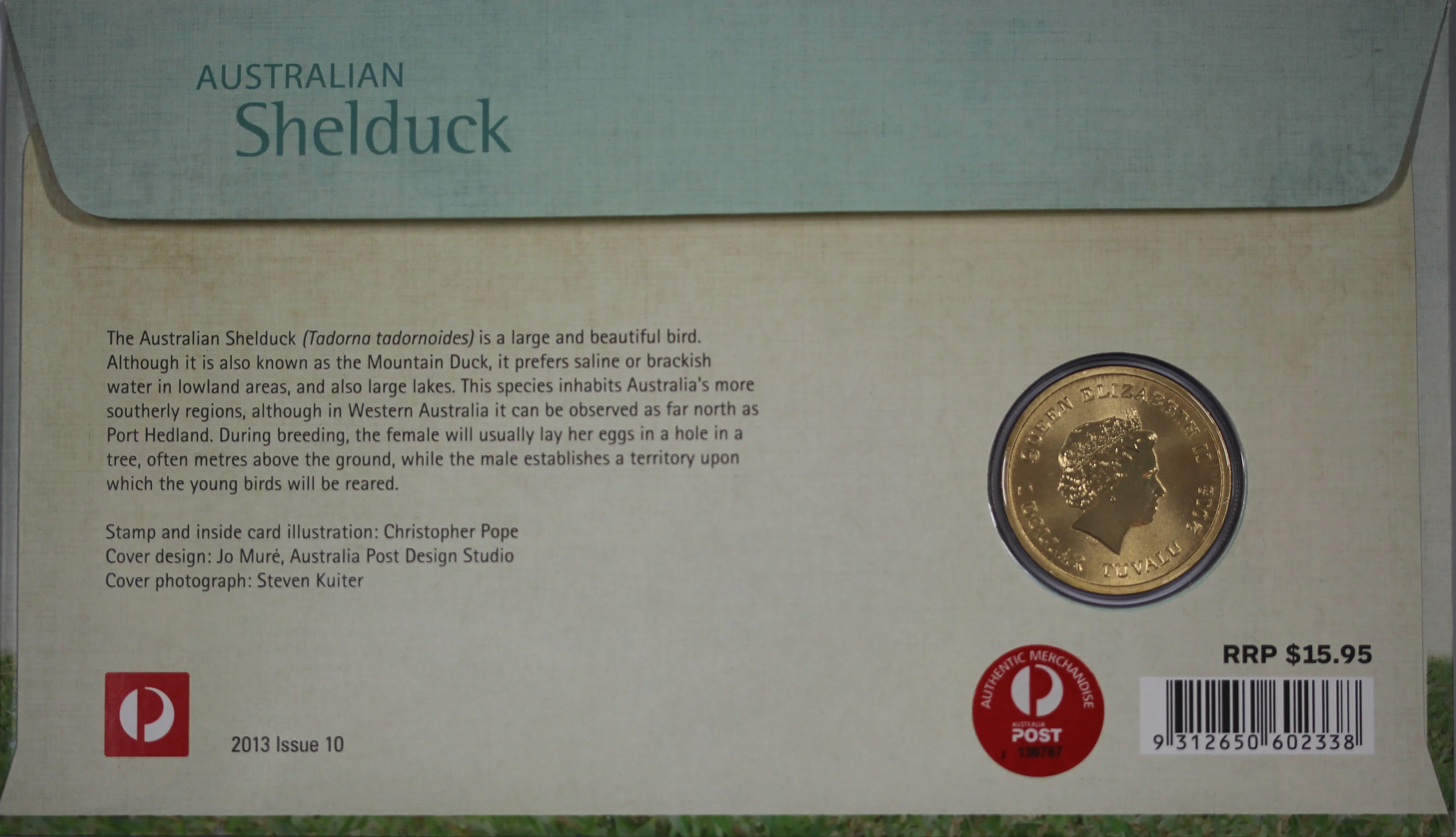 2013 Australian Shelduck $1 PNC - Image 2