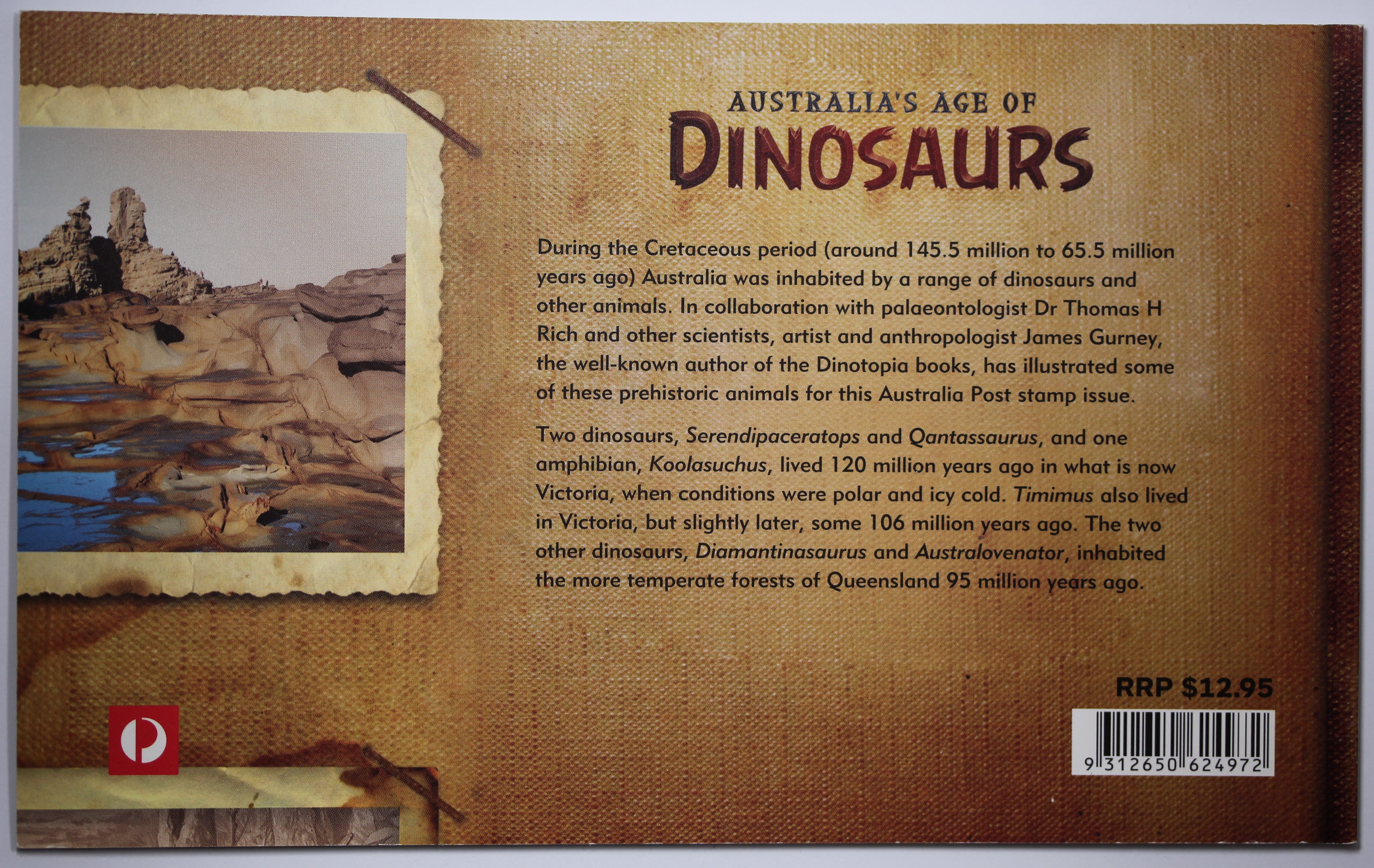 2013 Australia's Age of Dinosaurs Stamp Book - Image 2