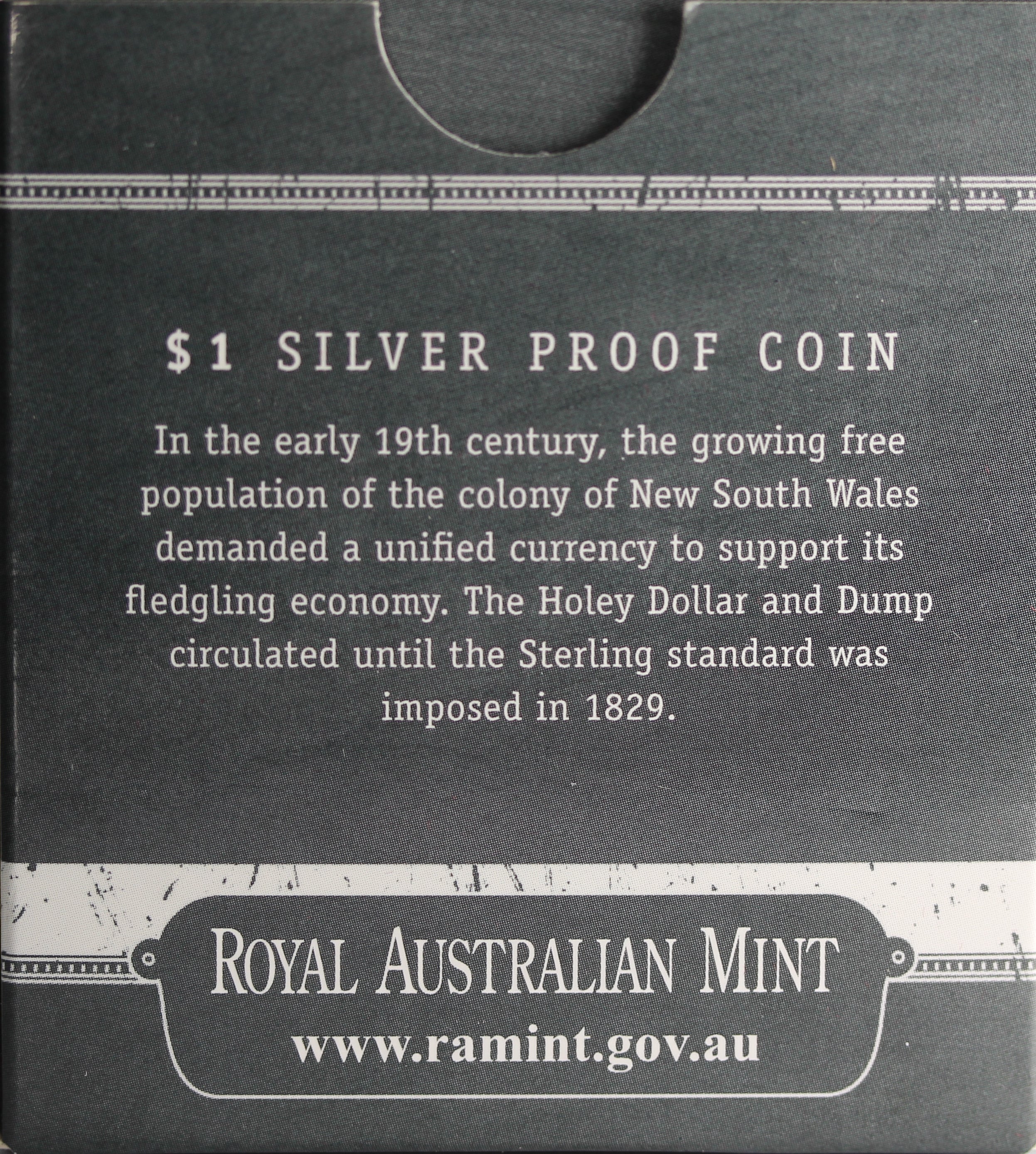 2013 Bicentenary of the Holey Dollar and Dump $1 Silver Proof Coin - Image 3