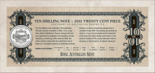 2013 Centenary of Australian Banknotes The First Banknotes Uncirculated 3 Coin Set - Image 2