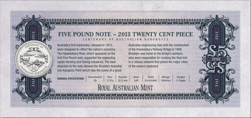 2013 Centenary of Australian Banknotes The First Banknotes Uncirculated 3 Coin Set - Image 3