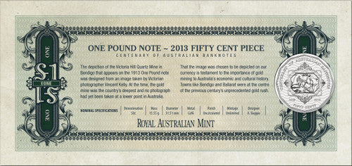 2013 Centenary of Australian Banknotes The First Banknotes Uncirculated 3 Coin Set - Image 4