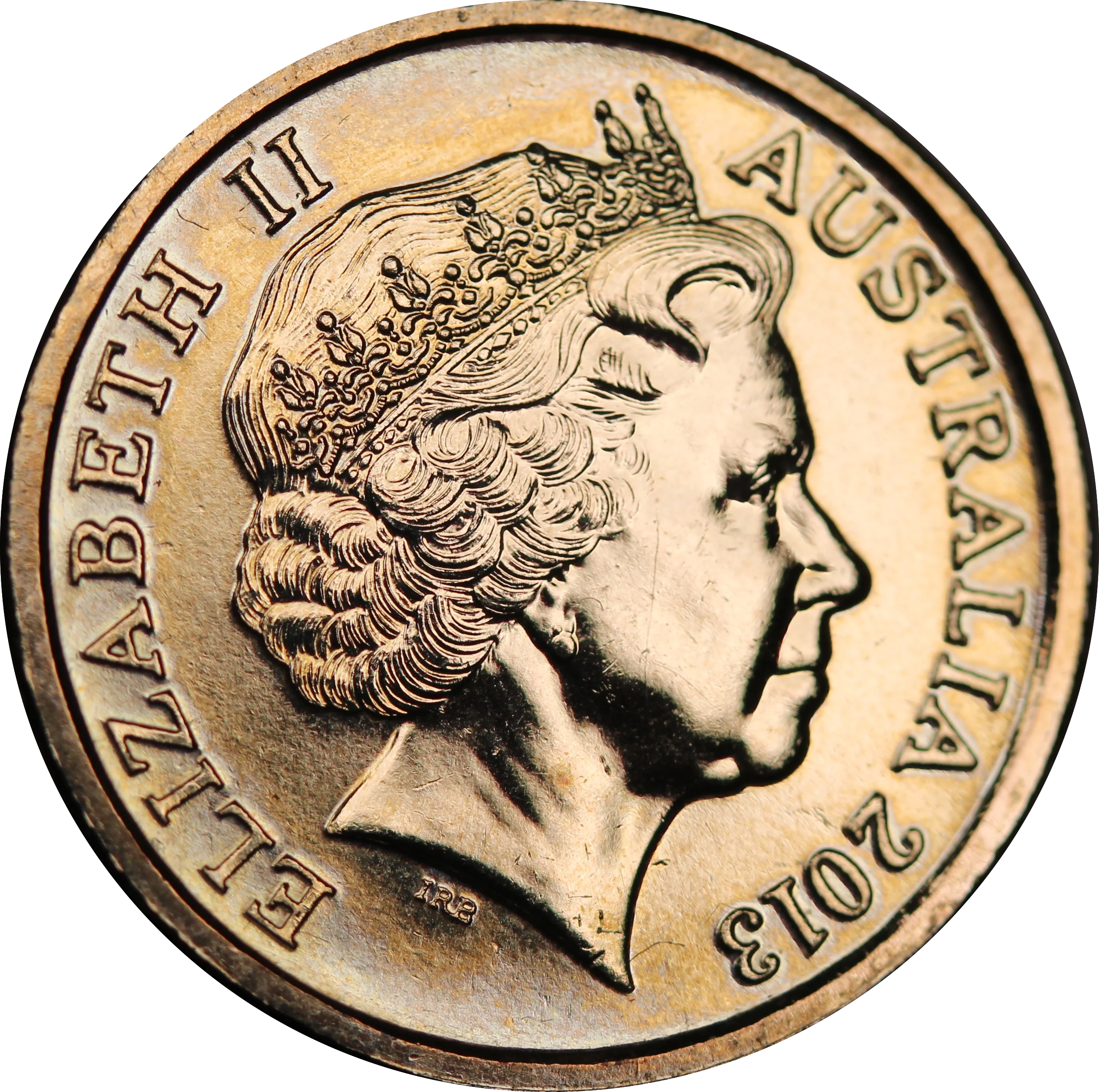 2013 Coronation Purple Coloured $2 C Mintmark Individual Coin - Image 2