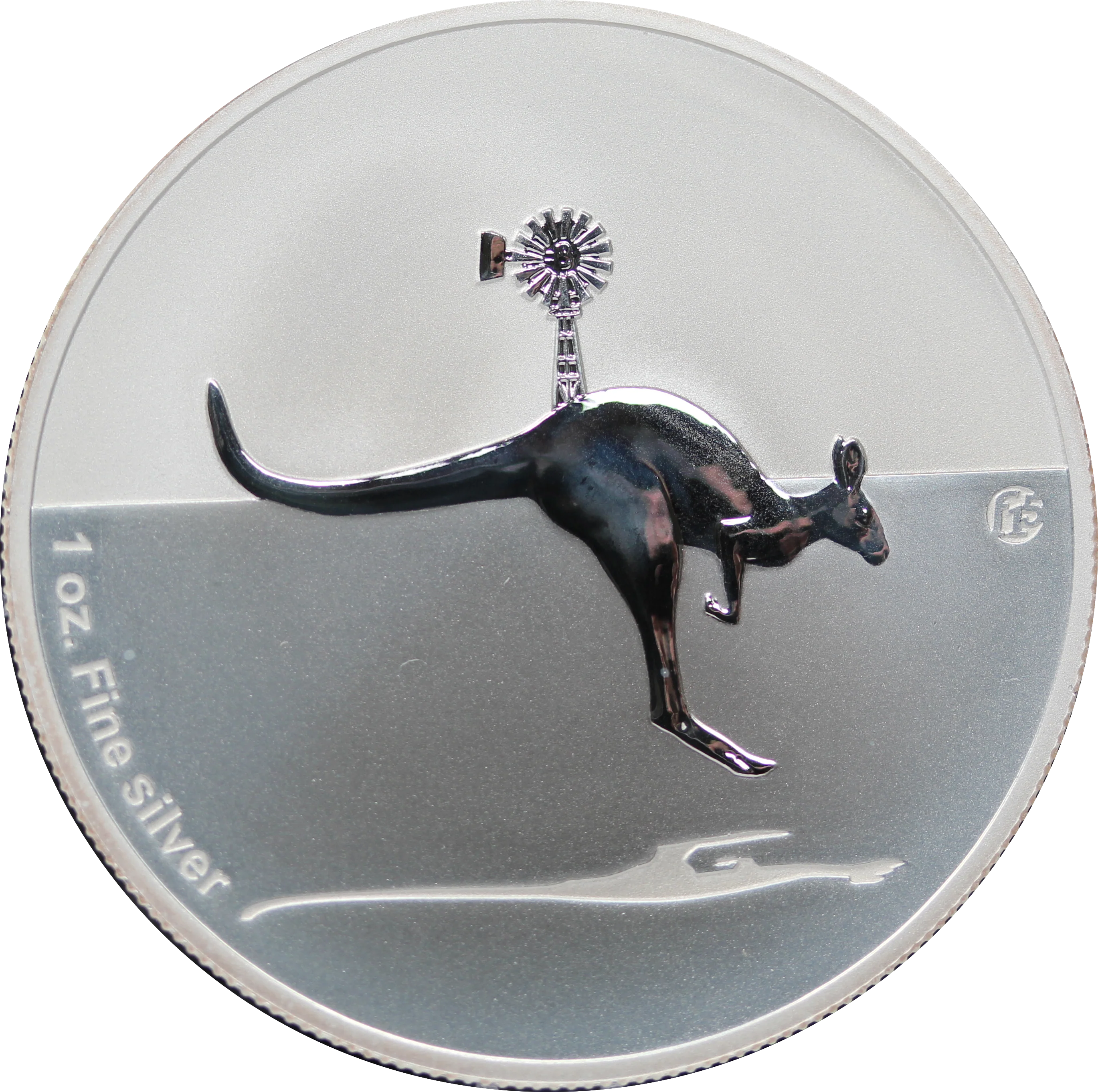 2013 Kangaroo f15 Privymark 1oz Silver Coin