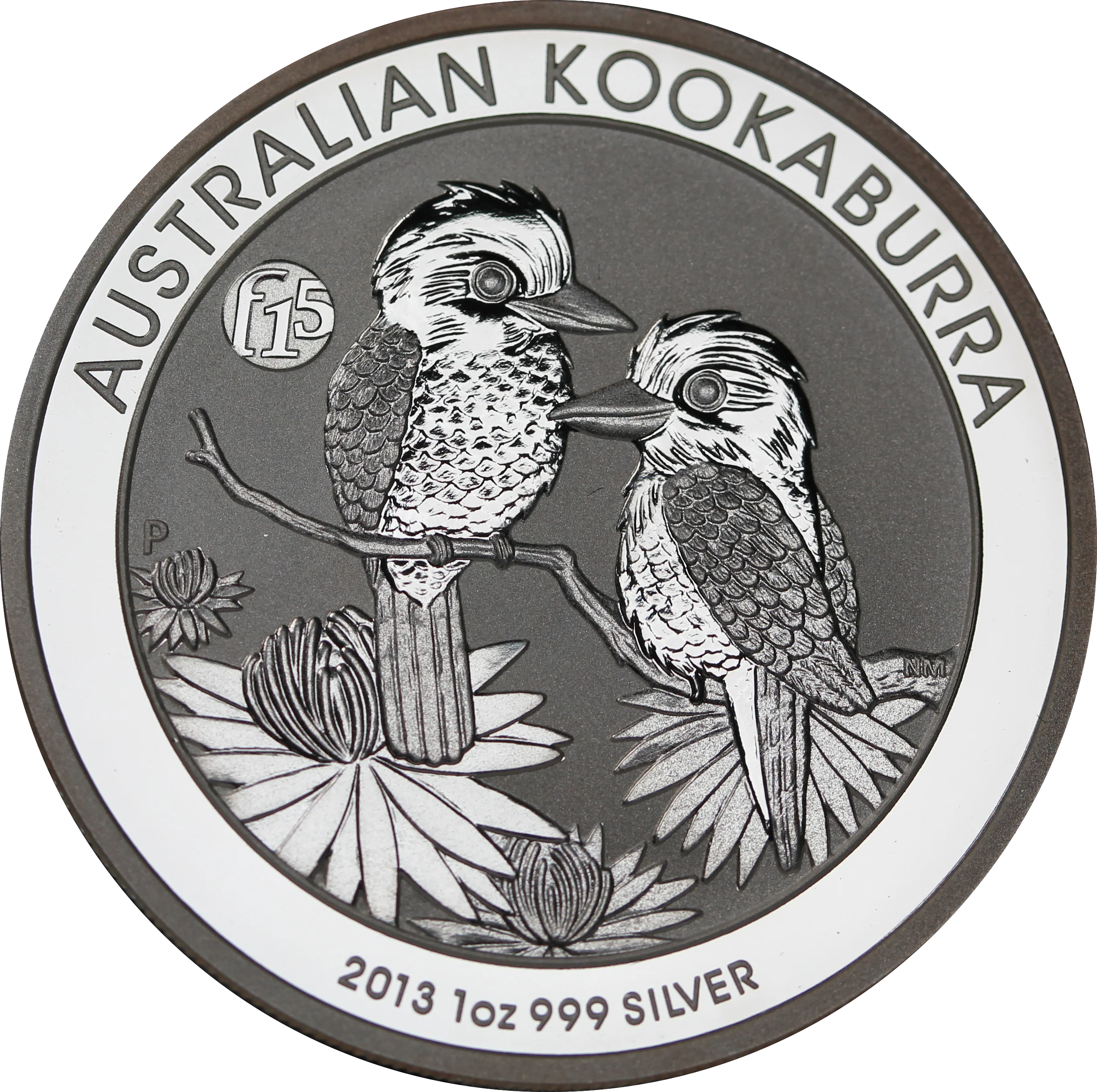 2013 Kookaburra f15 Privymark 1oz Silver Coin