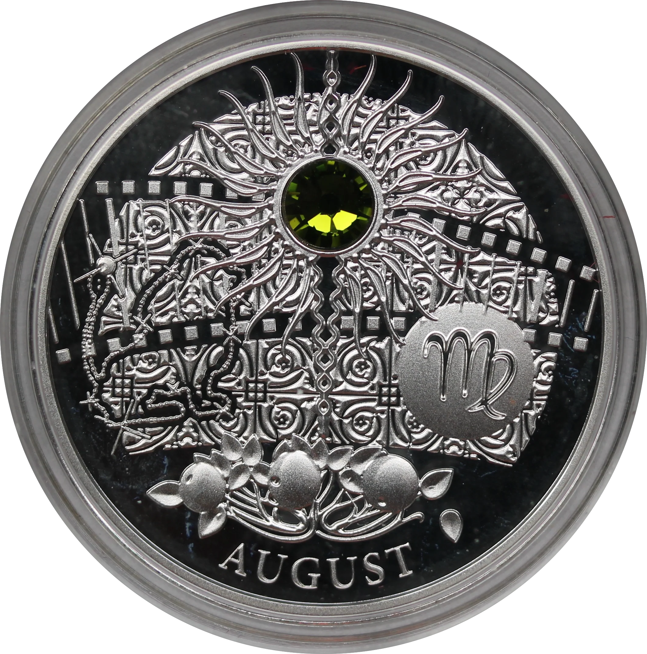 2013 Magic Calendar of Happiness August 10g Sterling Silver Coin