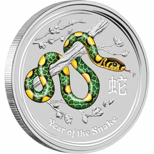 2013 Perth ANDA Lunar Year of the Snake 2oz Silver Proof Coin - Image 4