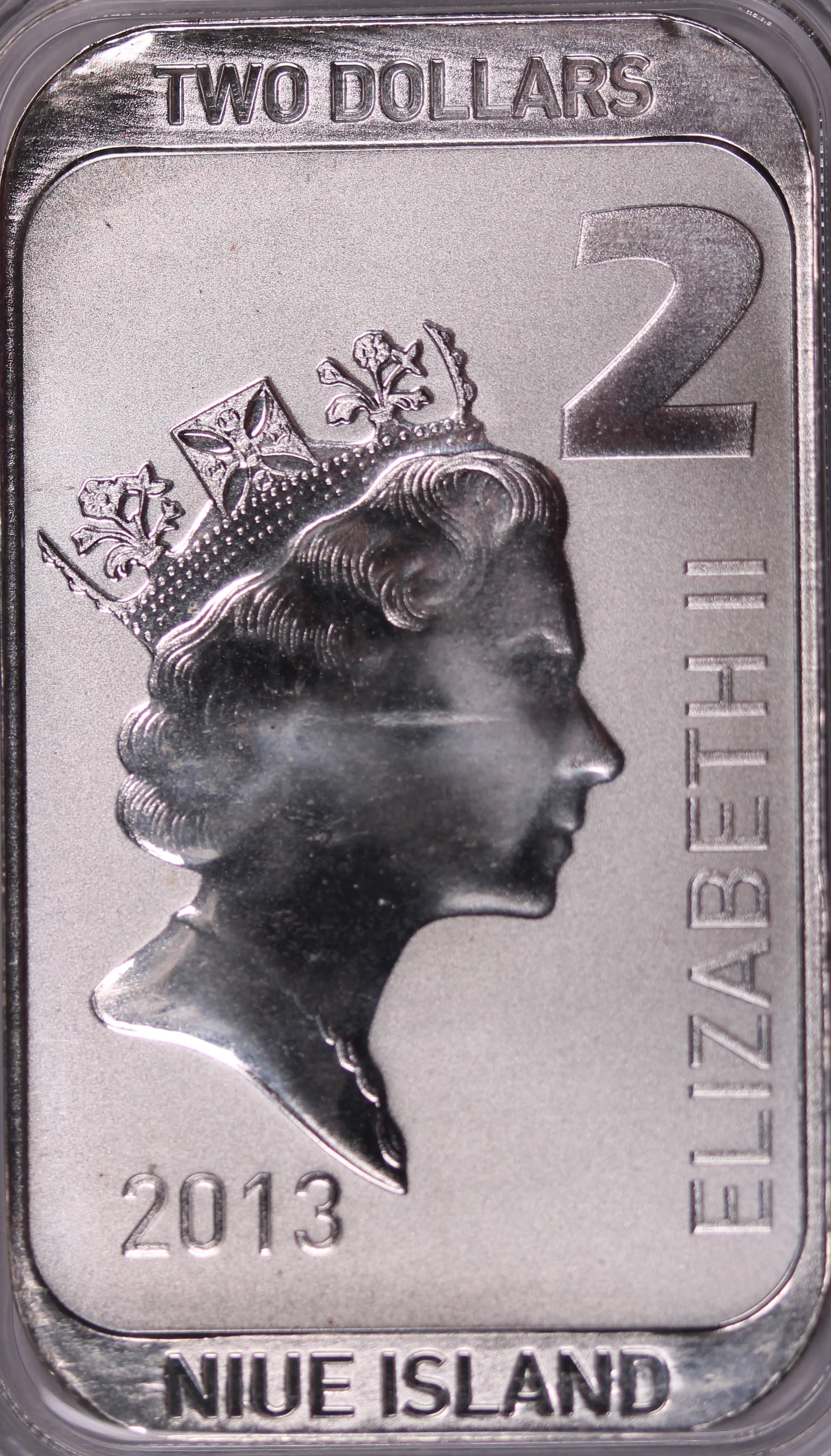 2013 Scottsdale 1oz Silver $2 Minted Bar - Image 2