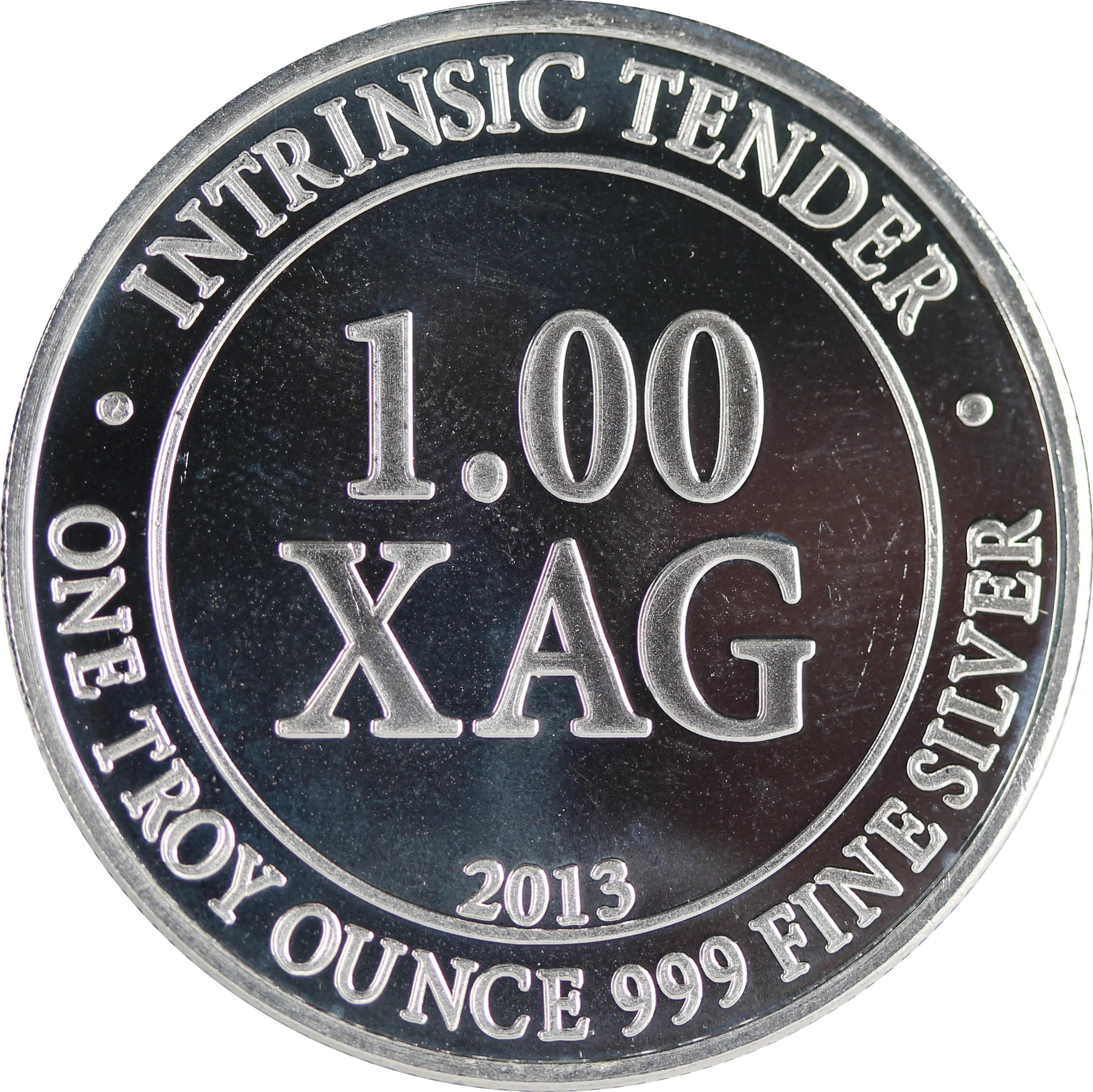 2013 XAG 1oz Silver Buffalo Round - Image 2