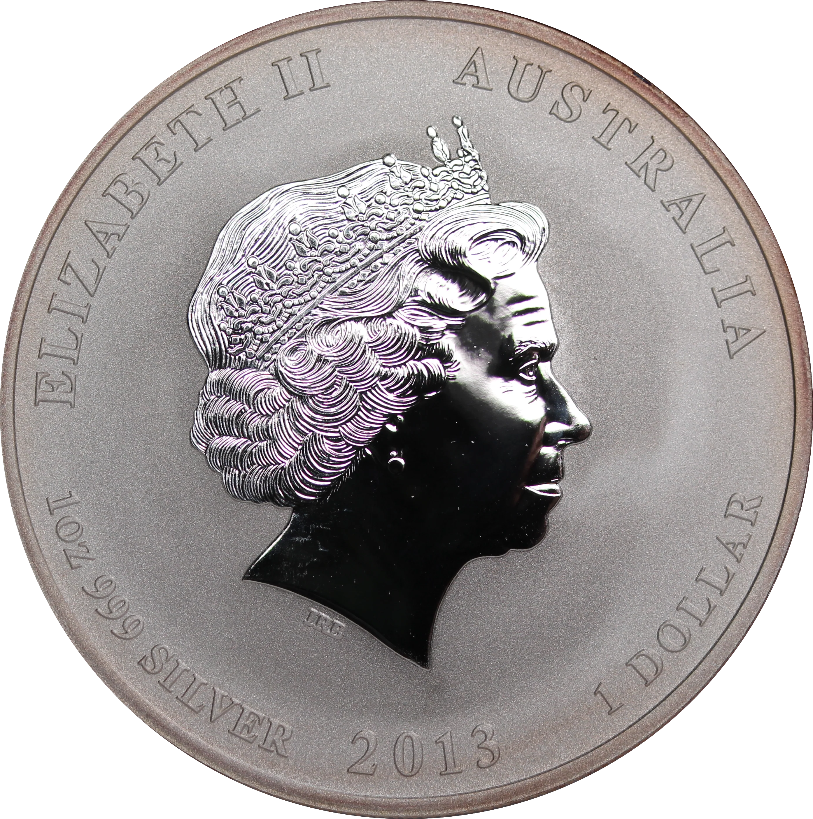 2013 Year of the Snake 1oz Silver Coin - Image 2