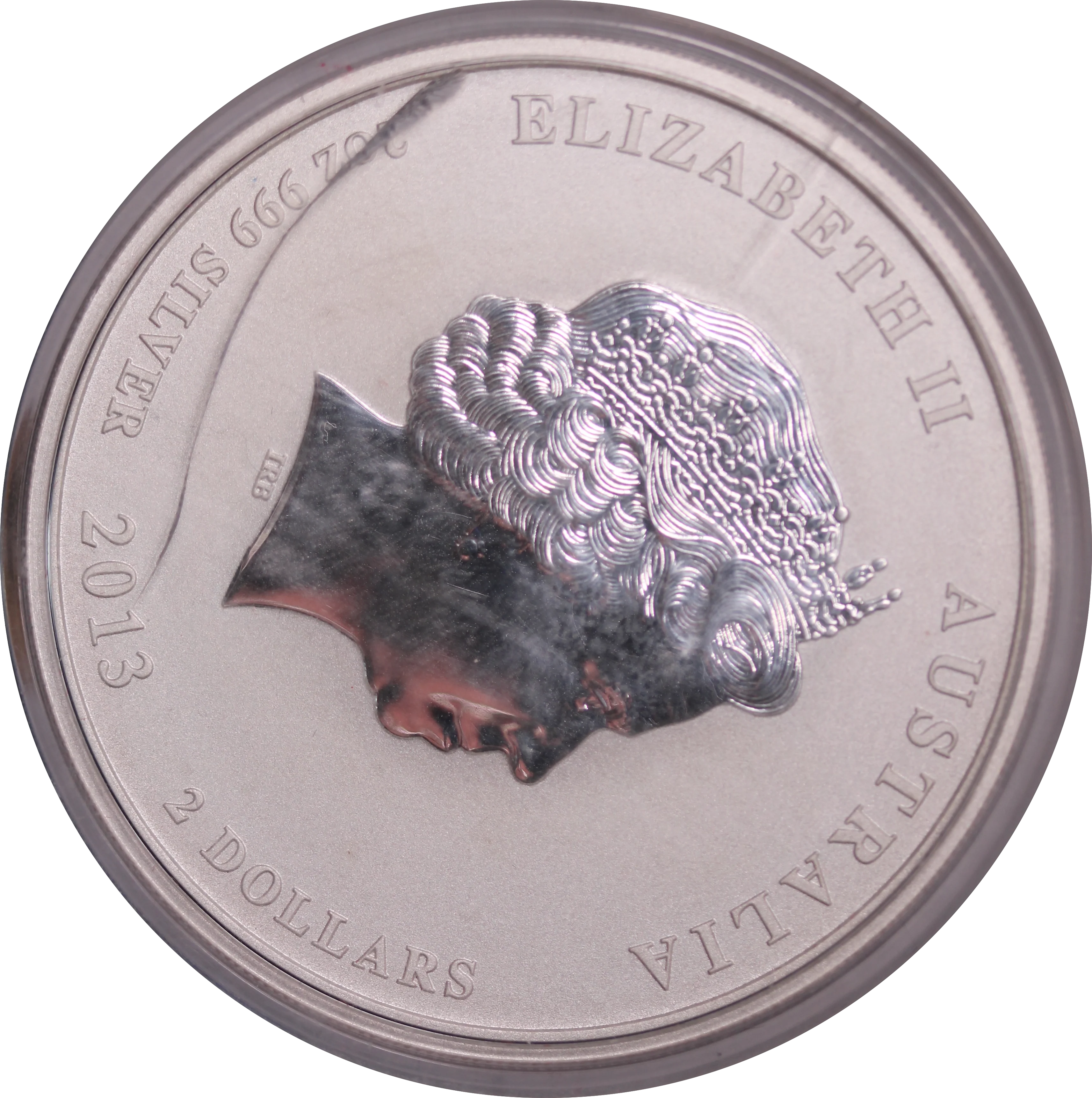 2013 Year of the Snake 2oz Silver Coin - Image 2