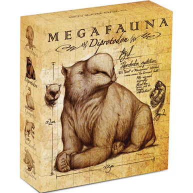 2014 $1 Megafauna Diprotodon 1oz Silver Coloured Proof Coin - Image 4
