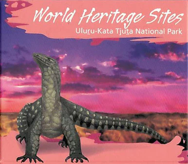 2014 $1 World Heritage Sites Uluru-Kata Tjuta National Park 1oz Silver Coloured Proof Coin