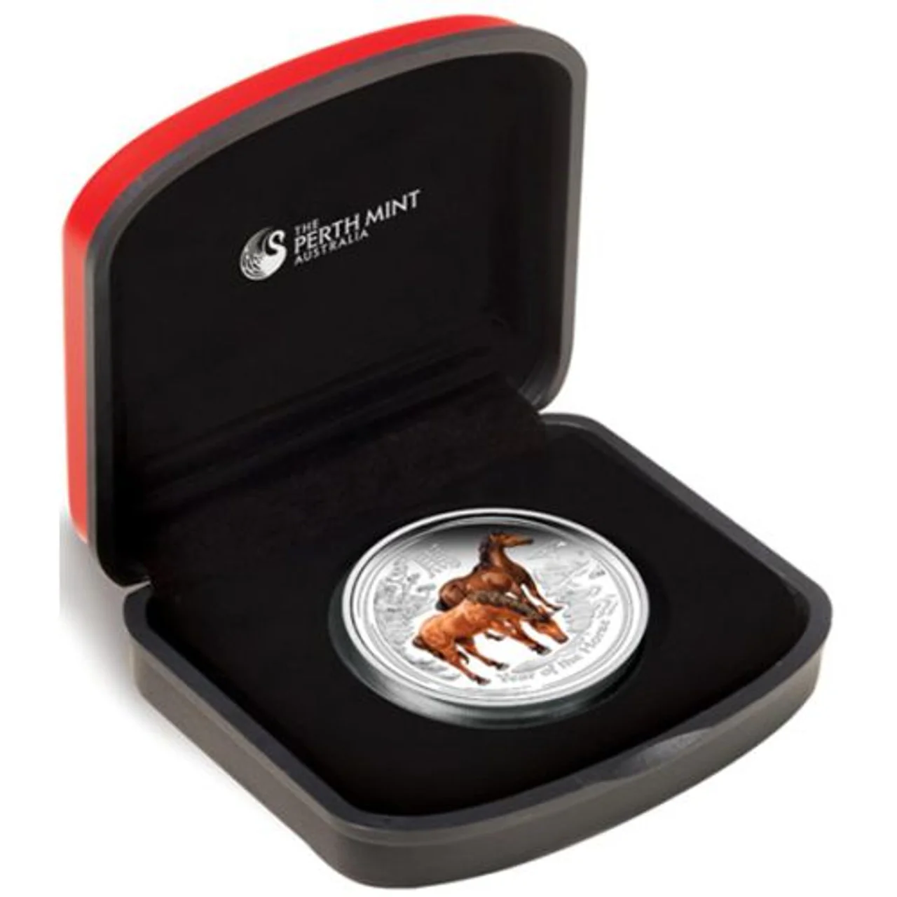 2014 1oz Silver Year of the Horse Coloured Proof Coin - Image 2