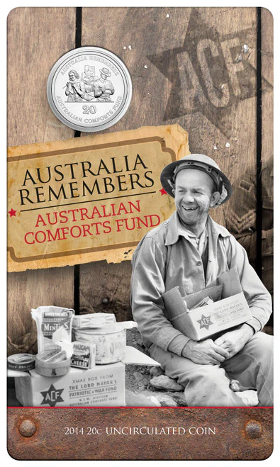 2014 20c Australia Remembers Australian Comfort Funds Uncirculated Coin