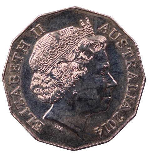 2014 Coat of Arms 50c Coin - Image 2
