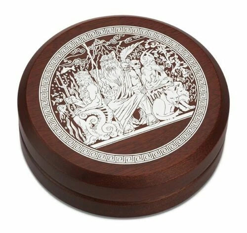 2014 Gods of Olympus – Poseidon 2oz Silver High Relief Coin - Image 3