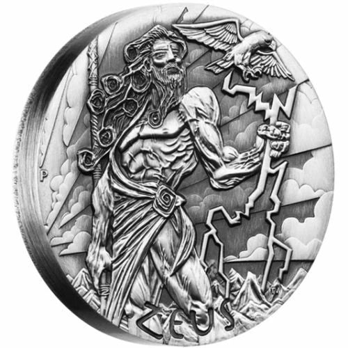2014 Gods of Olympus – Zeus 2oz Silver High Relief Coin
