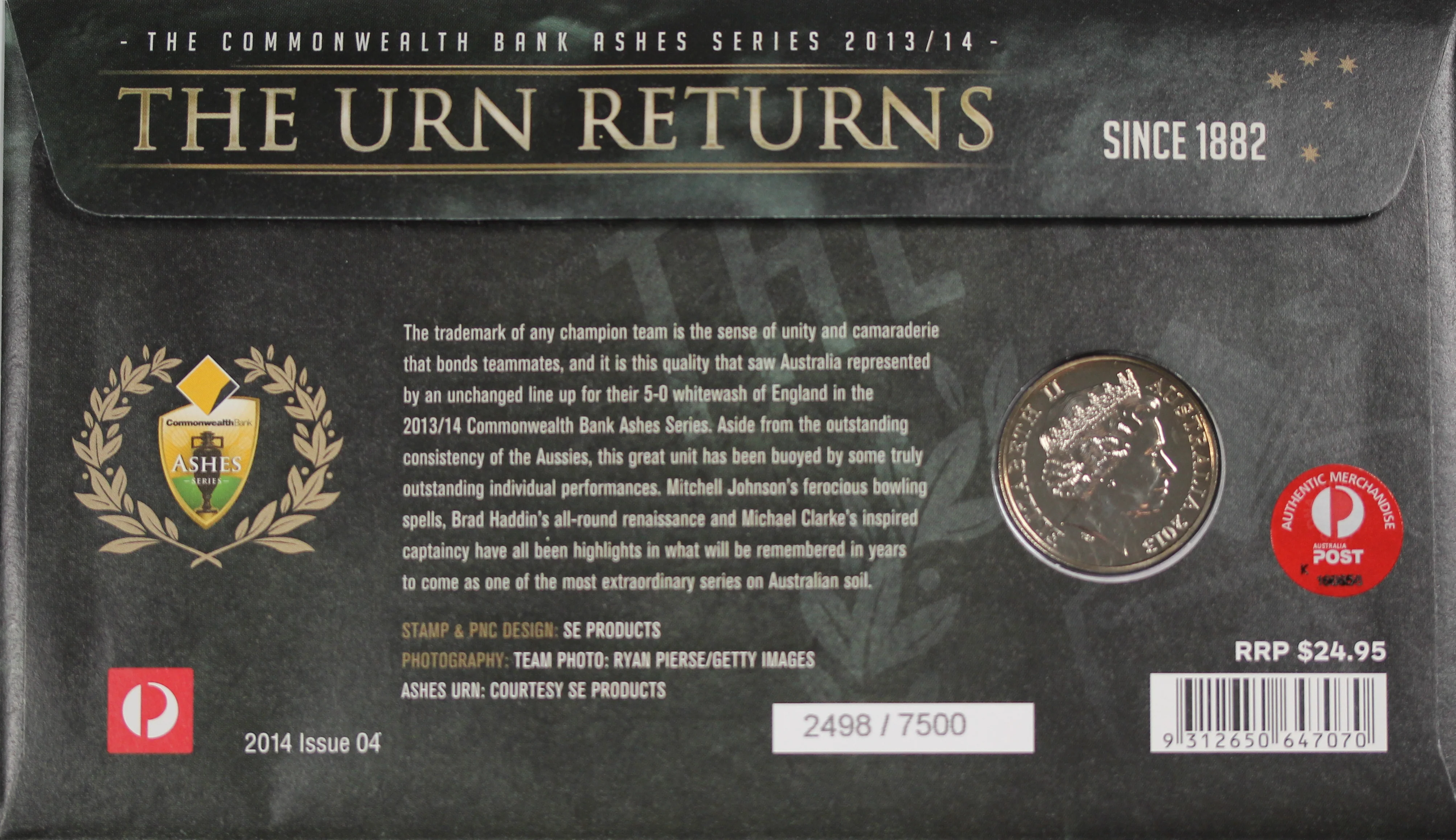 2014 The Ashes Returns 20c PNC - Image 2