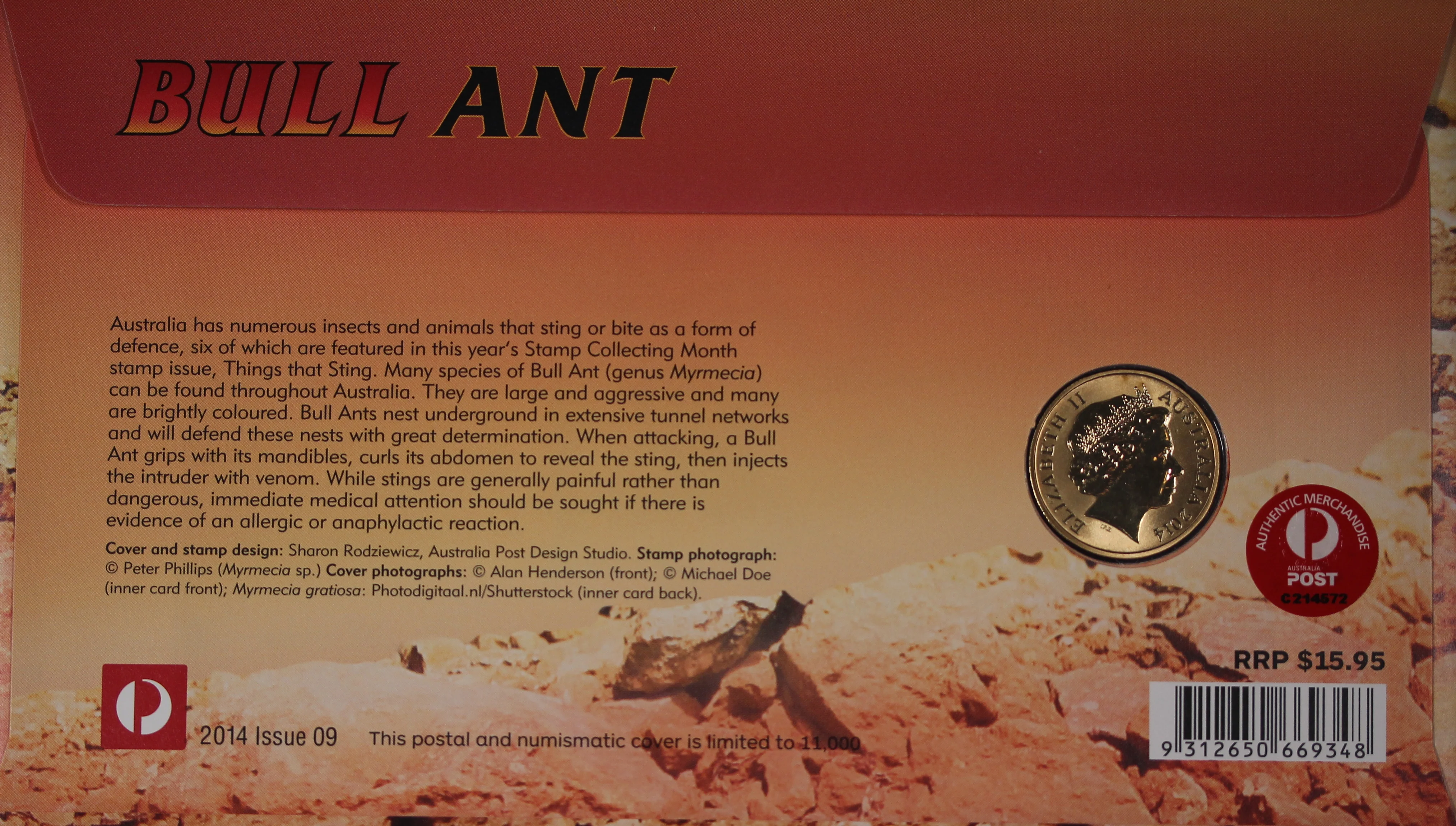 2014 Things That Sting Bull Ant $1 PNC - Image 2