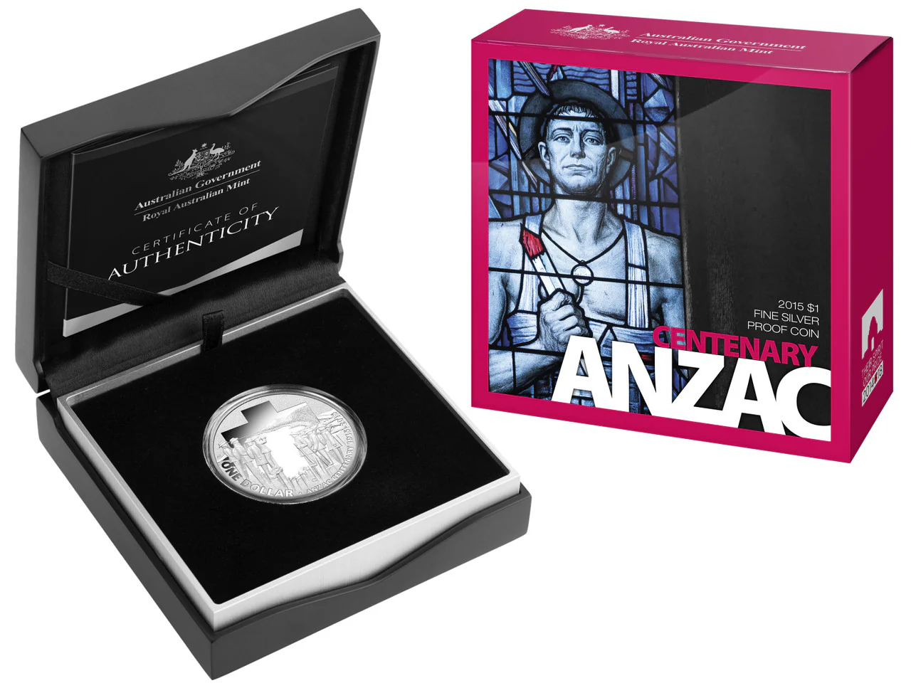 2015 $1 Anzac Centenary Silver Proof Coin - Image 2