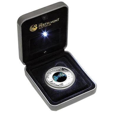 2015 $1 Australian Opal The Ghost Bat 1oz Silver Proof Coin - Image 2