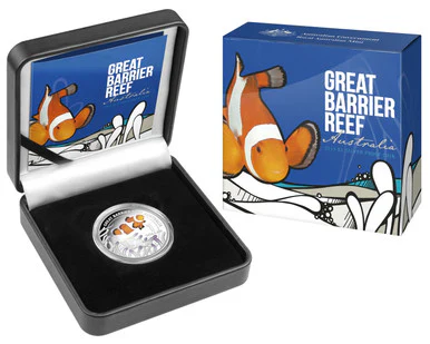 2015 $1 UNESCO Great Barrier Reef Australia 1oz Silver Coloured Proof Coin - Image 3