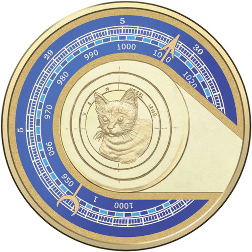 2015 $1 Unlikely Heroes Feline Mascot of The HMAS Encounter Coloured Uncirculated Coin
