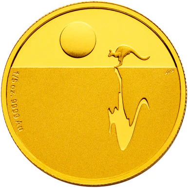 2015 $25 Kangaroo At Sunset 1/5oz Gold Proof Coin