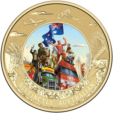 2015 $5 Distinctly Australian Coloured Uncirculated Coin - Image 4