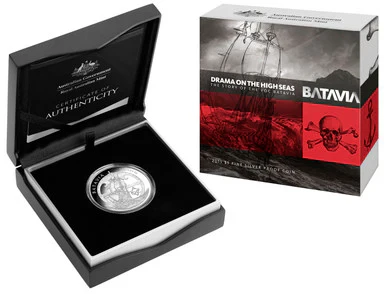 2015 $5 Drama On The High Seas Batavia 1oz Silver Proof Coin - Image 2