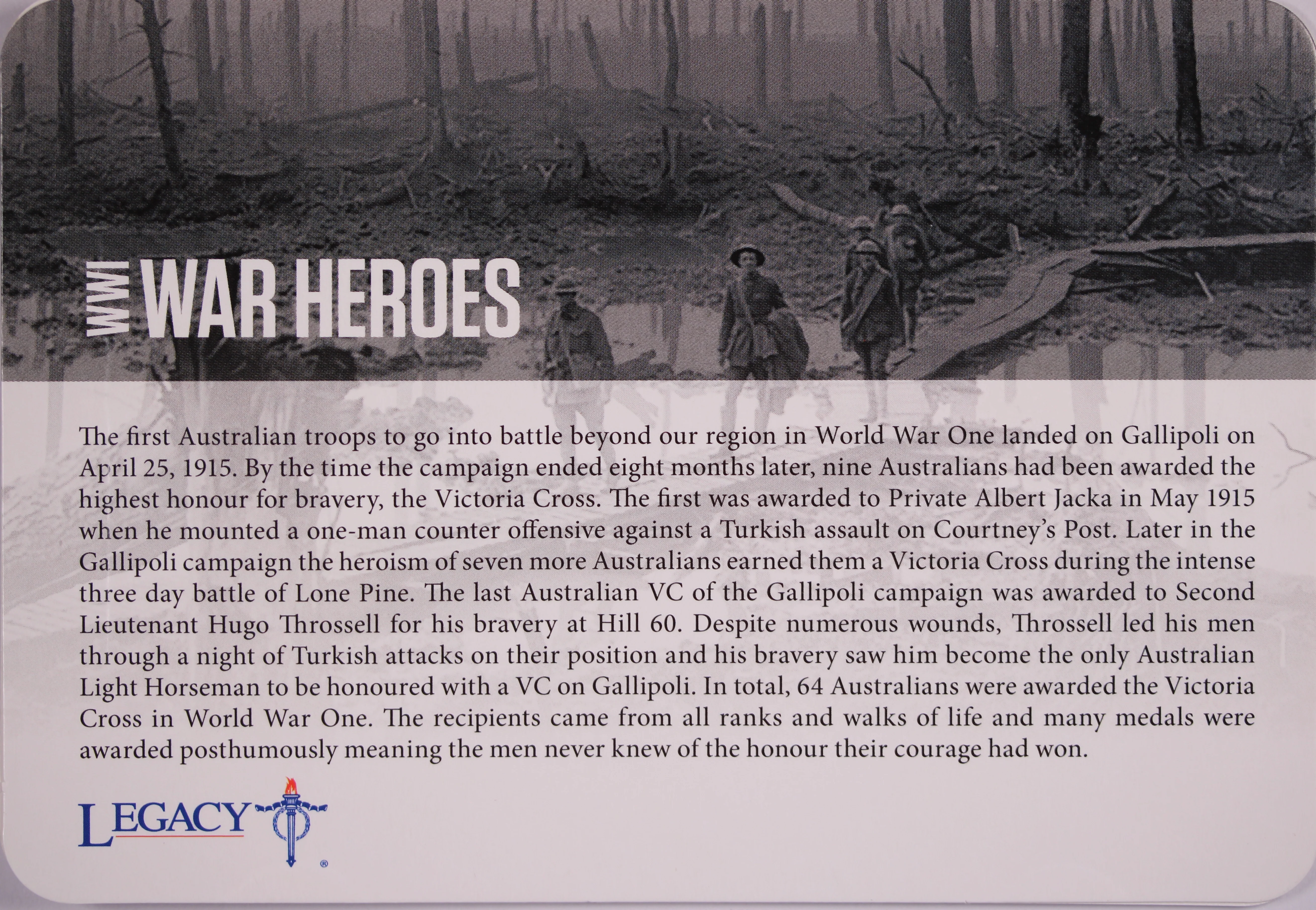 2015 Australia $1 WWI War Heroes-Red Poppy in Card - Image 3