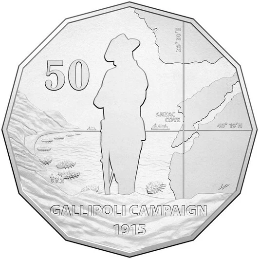 2015 Centenary of WWI Gallipoli 50c PNC - Image 3