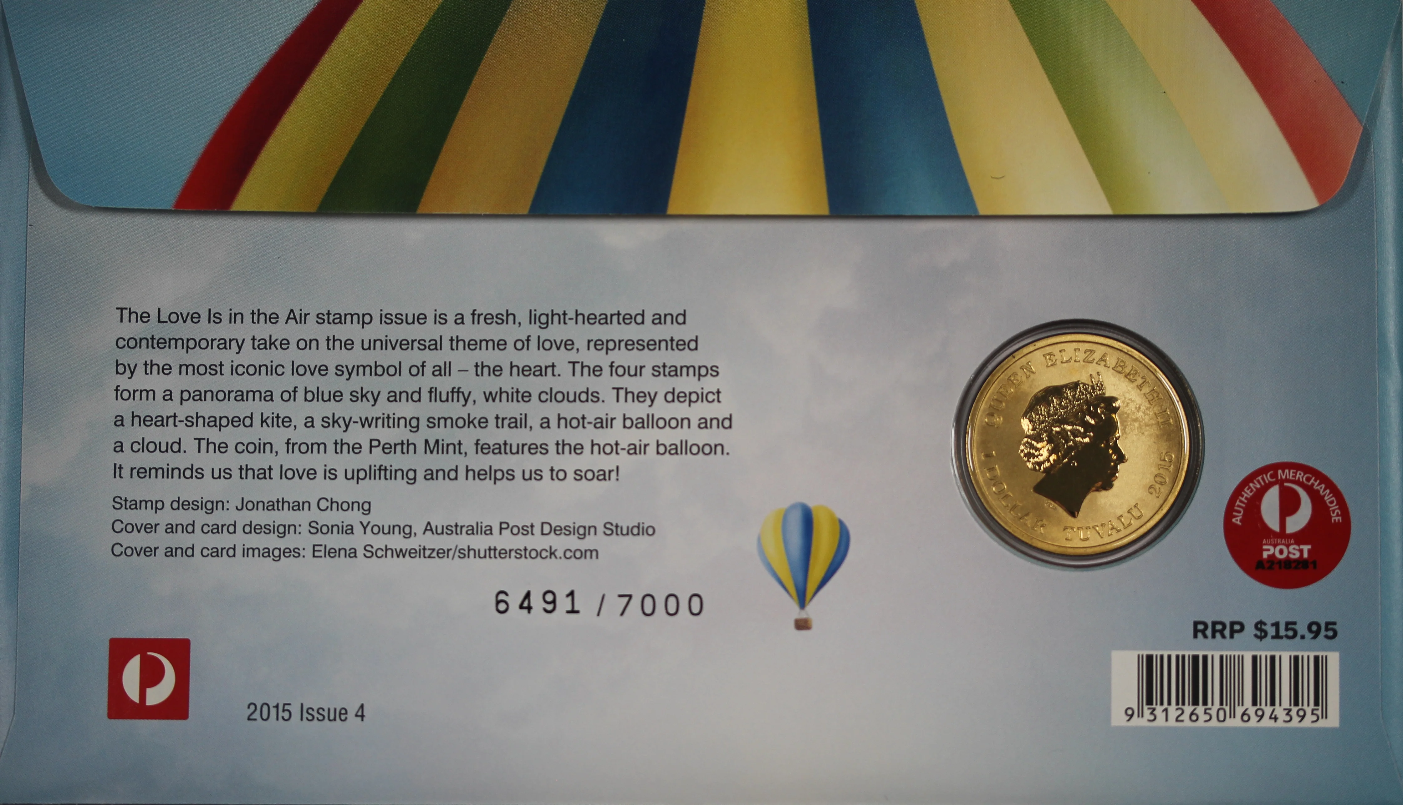 2015 Love is in the Air PNC $1 PNC - Image 2