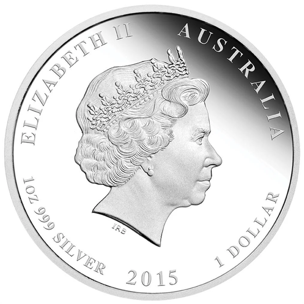 2015 Lunar Year of the Goat 1oz Silver Proof Coin - Image 3
