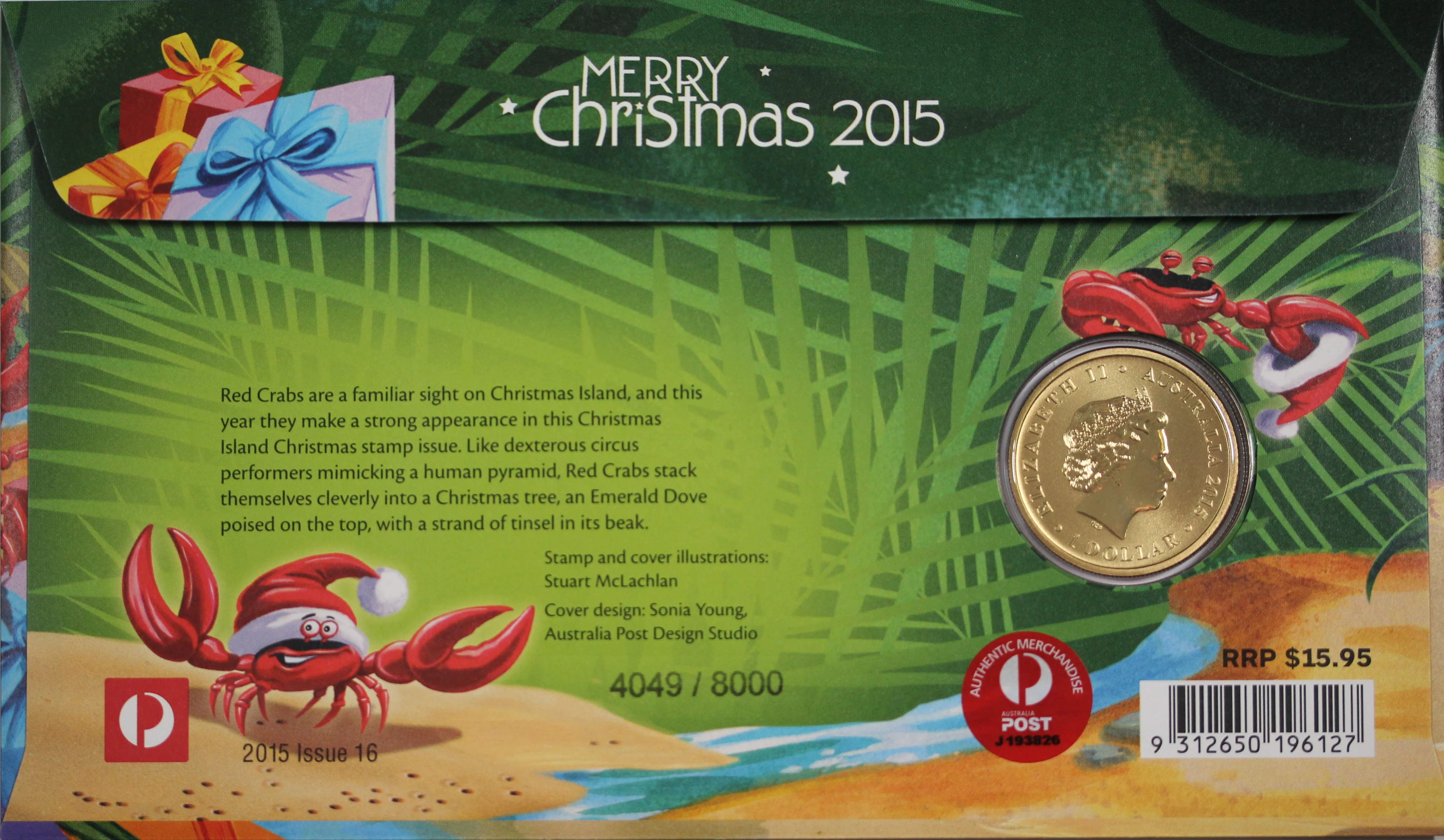 2015 Merry Christmas $1 PNC - Image 2