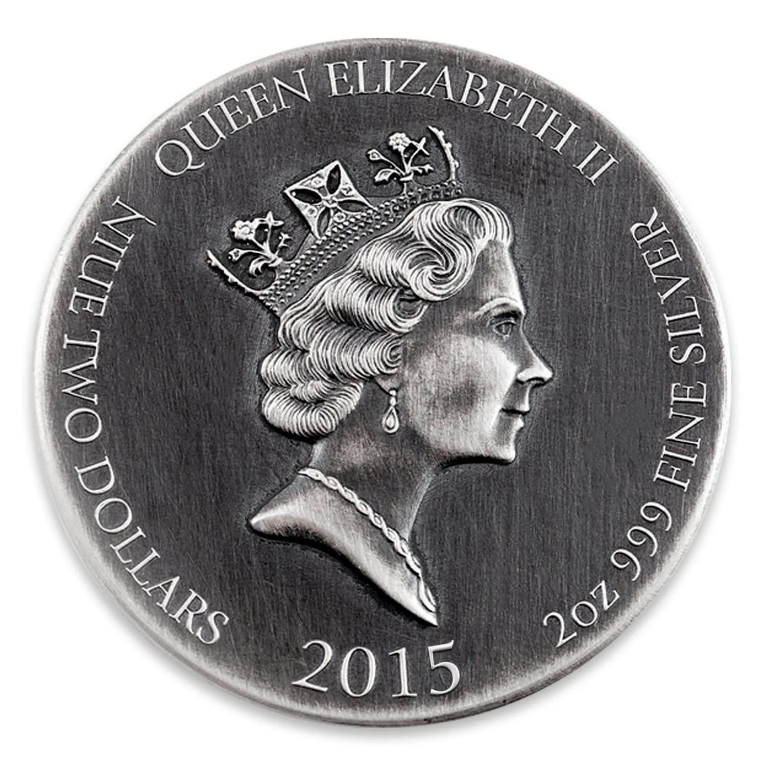 2015 The Ten Commandments 2 oz Silver Antique Coin - Image 2
