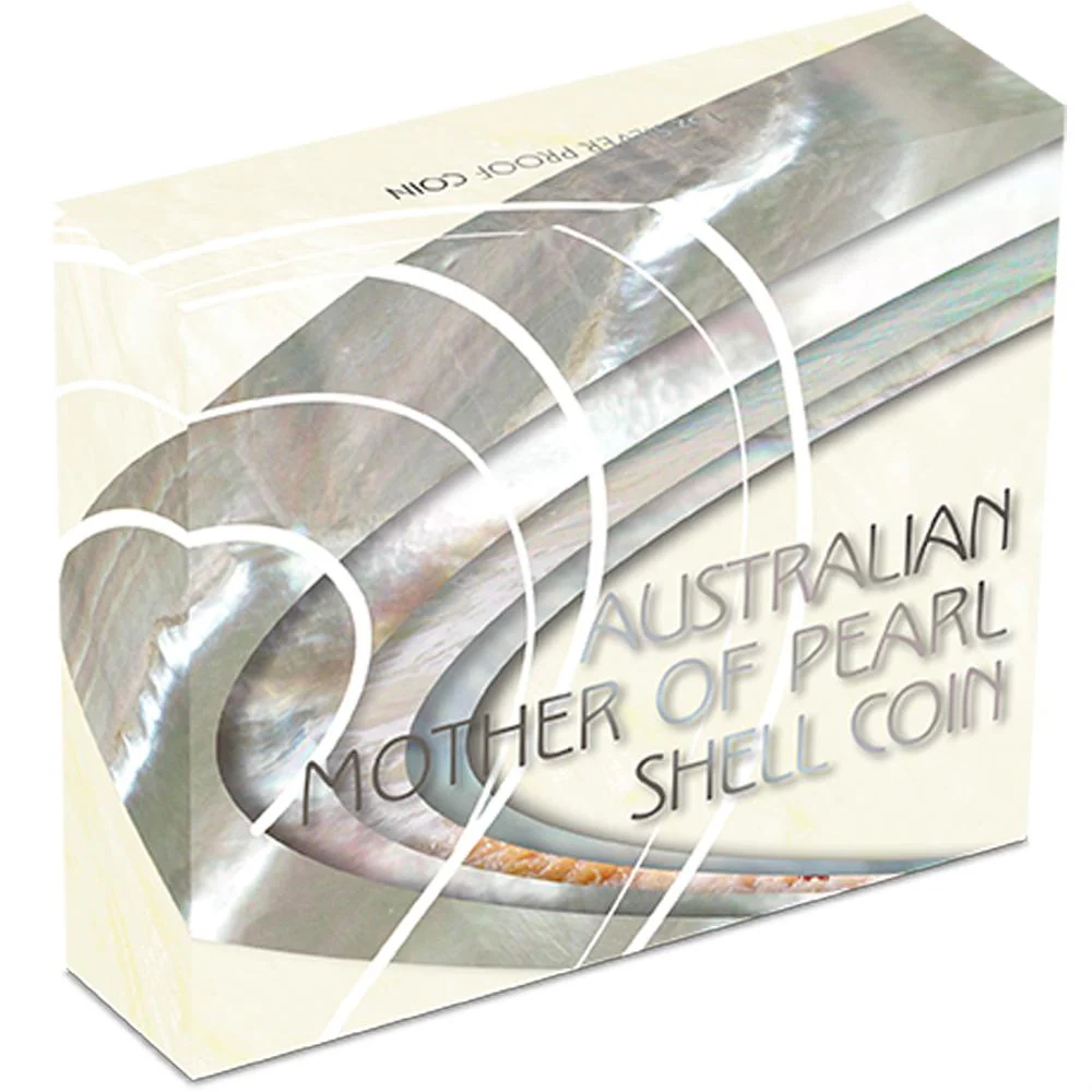 2015 White Mother of Pearl Shell 1oz Silver Coin - Image 2