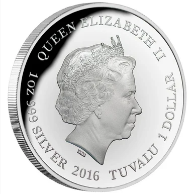 2016 $1 Australia's Remarkable Reptile Goanna 1oz Silver Coloured Proof Coin - Image 3