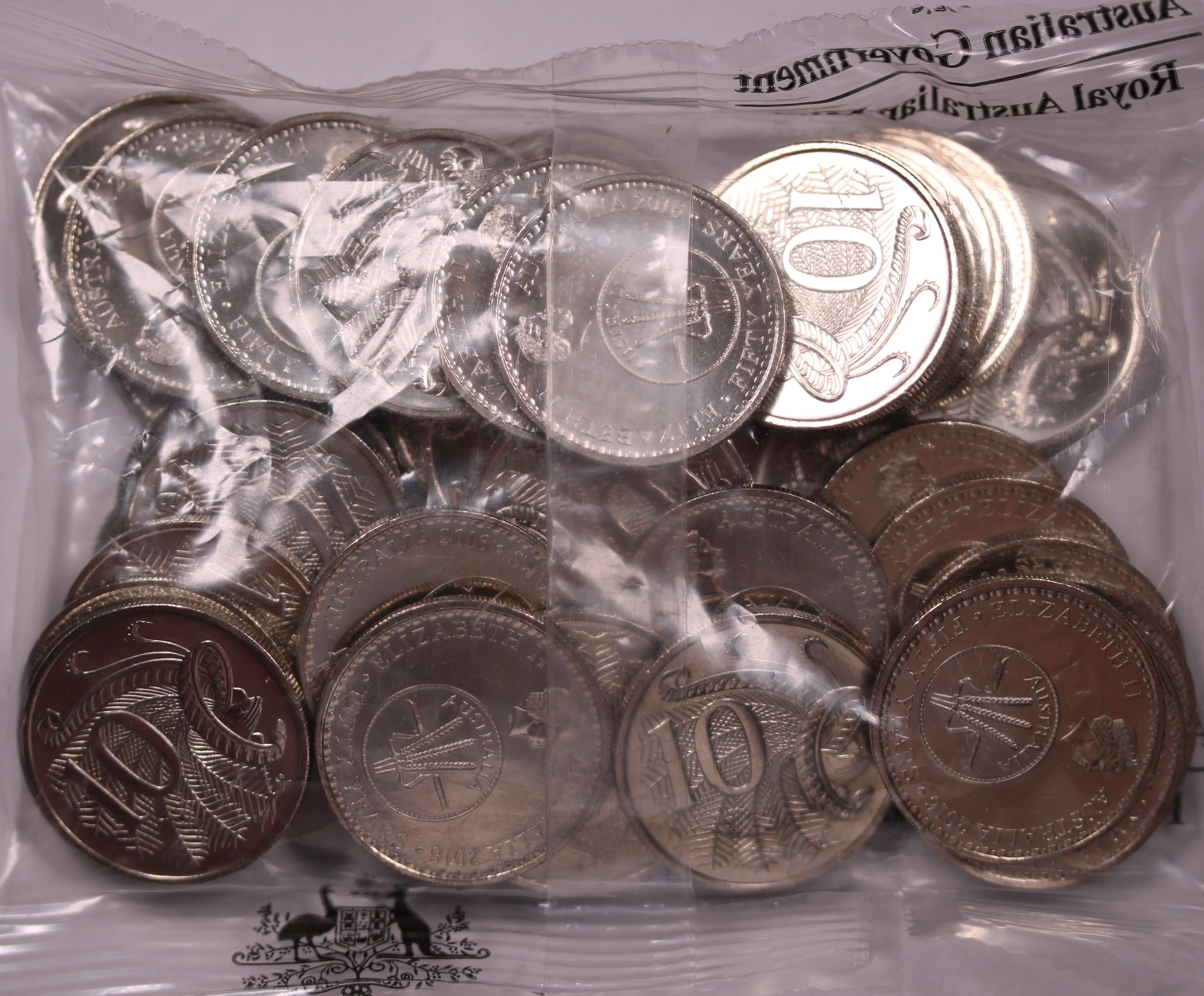 2016 10c Anniversary of Decimal Changeover RAM Bag (40 coins)