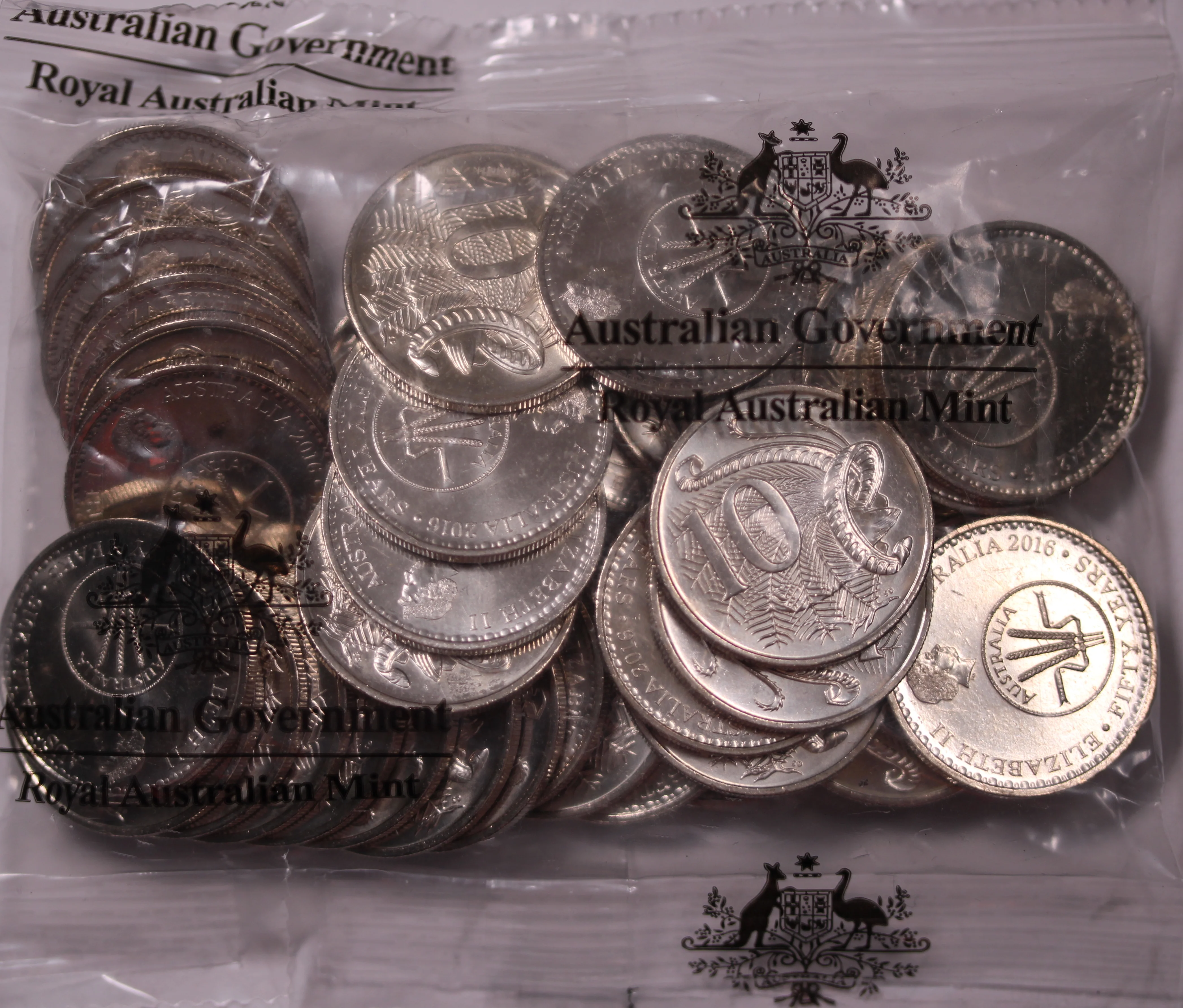 2016 10c Anniversary of Decimal Changeover RAM Bag (40 coins) - Image 2