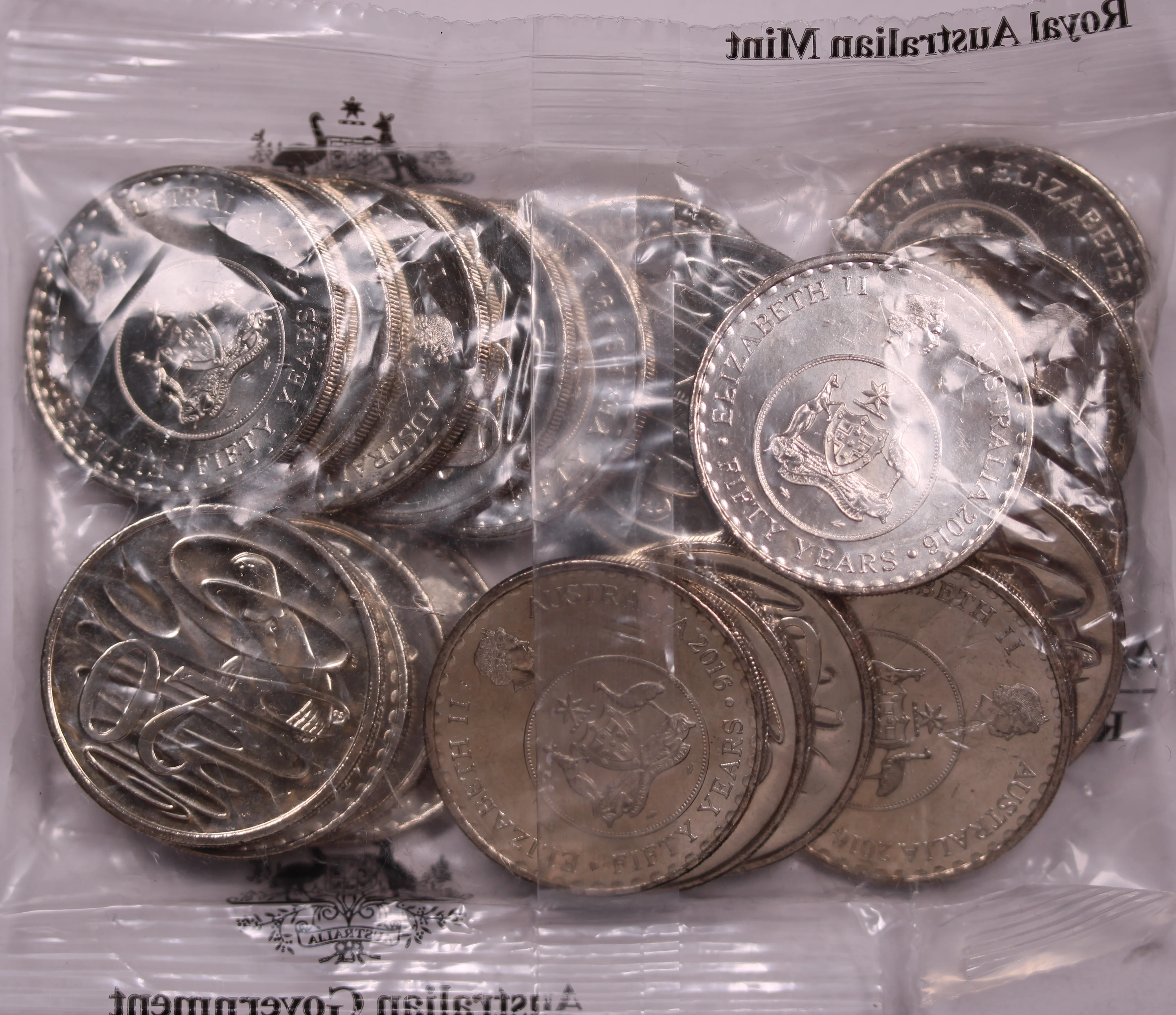 2016 20c Anniversary of Decimal Changeover RAM Bag (20 coins) - Image 2