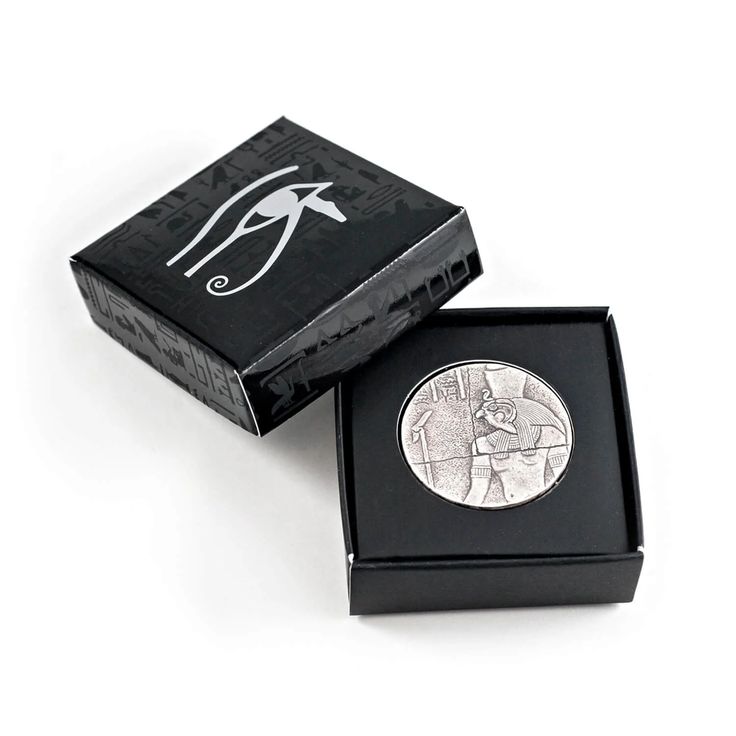 2016 2oz Chad Egyptian Relic Series Antiqued Horus Silver Coin - Image 3