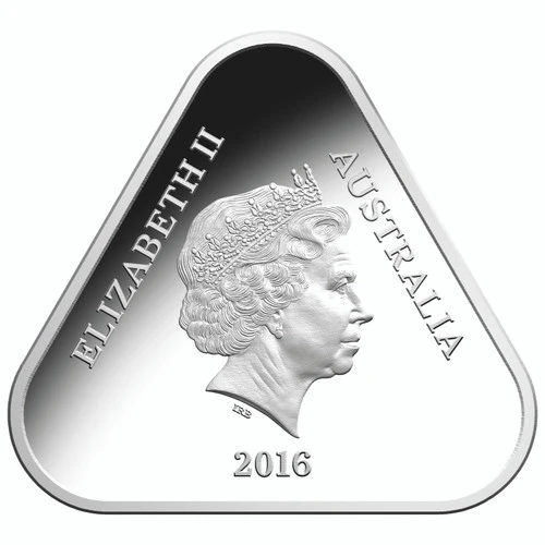 2016 $5 Remember The Fallen Silver Coloured Triangle Proof Coin - Image 3