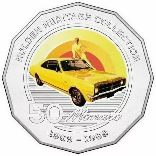 2016 50c Holden Heritage HK Monaro Coin in Card - Image 2