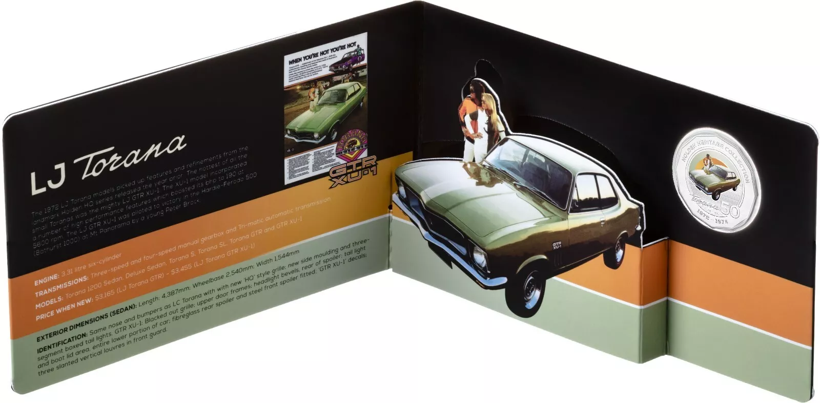 2016 50c Holden LJ Torana Coin in Card - Image 2